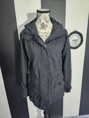 The North Face Women's Hooded Utility Jacket in Charcoal